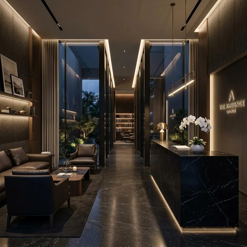 Luxury hotel concierge desk with integrated hotel membership CRM software